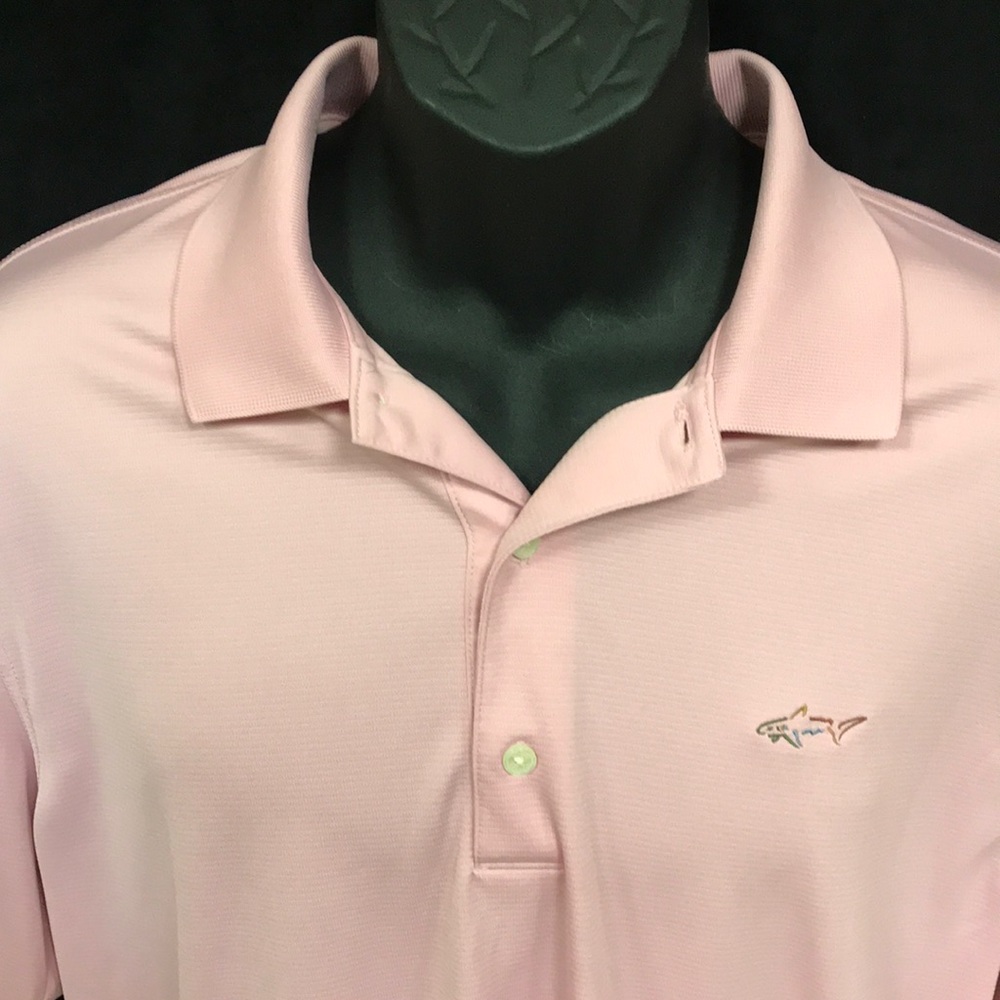 Dusty rose colored PlayDry moisture wicking polo